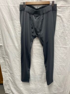 Savane Men's Dark Gray Thermal Jogger Base Layer Pants